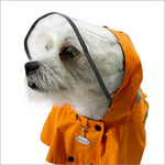 Clear View Poncho Raincoat - Orange