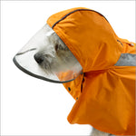 Clear View Poncho Raincoat - Orange